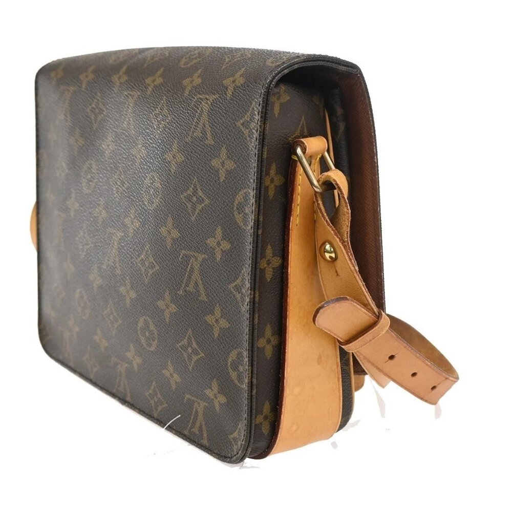 LOUIS VUITTON Cartouchiere MM Shoulder Bag Monogram Leather Brown M51253 62KC516 - Picture 4 of 16